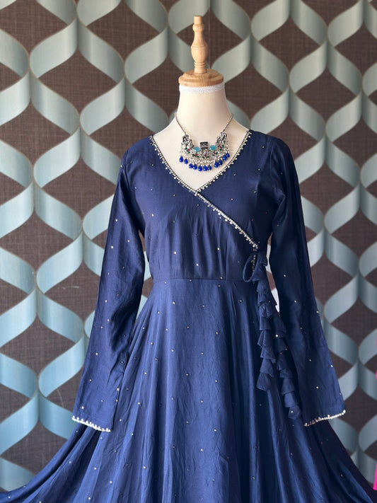 Navy Blue ZAARA Festive Anarkali