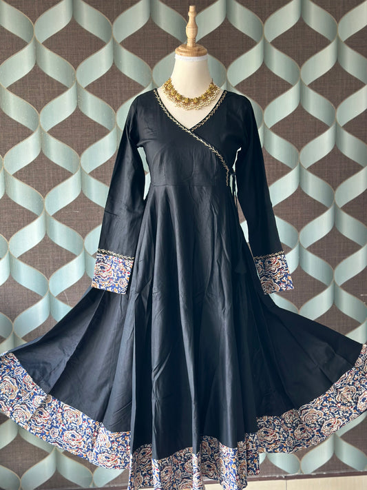 Classic Black Kalamkari Anarkali