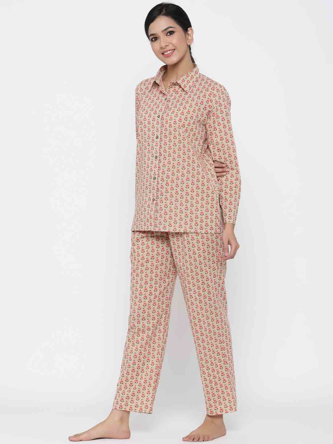 Pastel Brown Lounge Wear Set