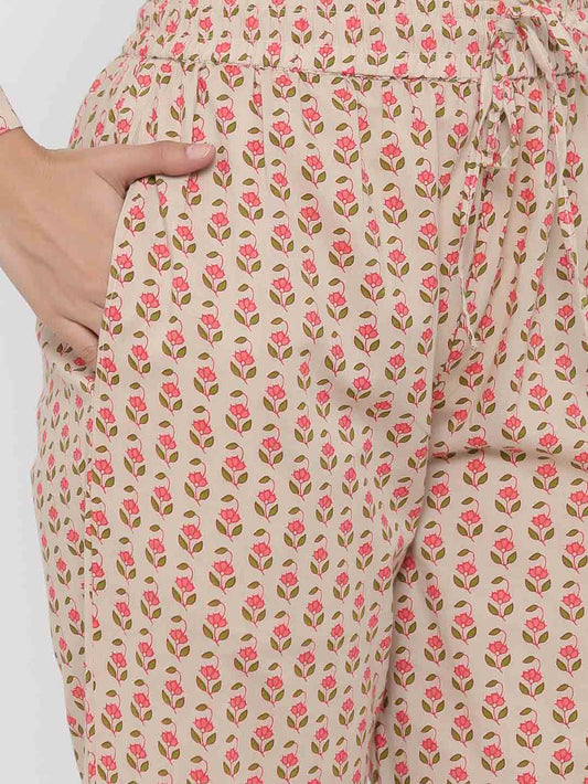 Pastel Brown Lounge Wear Set