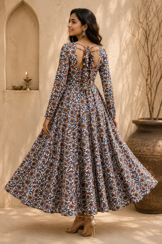 Gulnaar Dhabu Cotton Anarkali