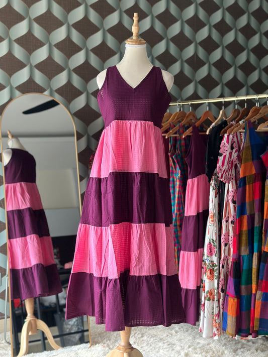 Pinkopurple Tier Dress
