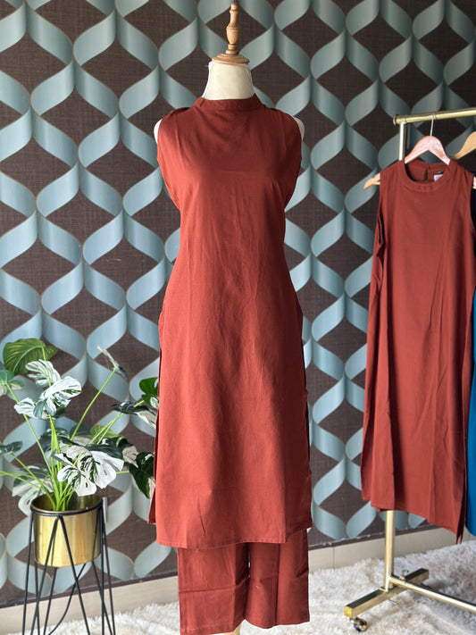 Teddy Brown Halter Neck