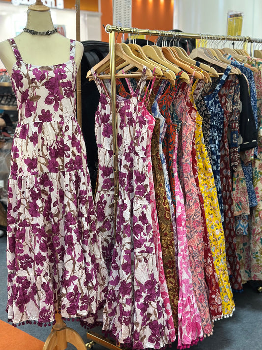 Floral Violet Summer Dress