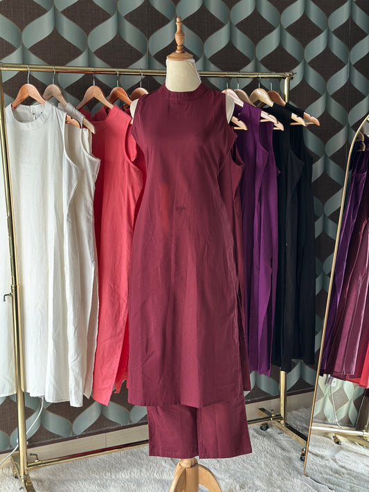 Burgundy Red Halter Neck