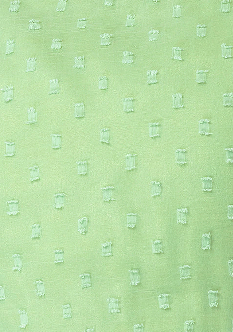 Mint Swiss Dot Crop Top