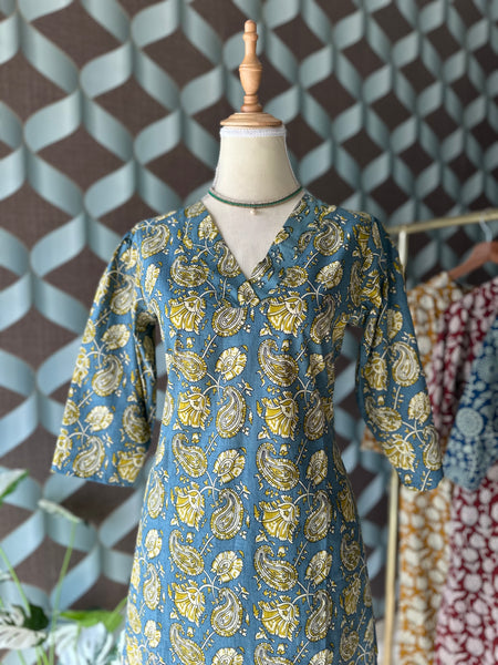 Paisley Teal Blue&Yellow Viva Set