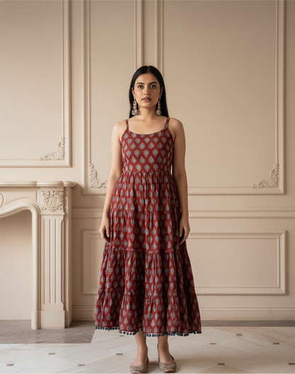Maroon Summer Dress
