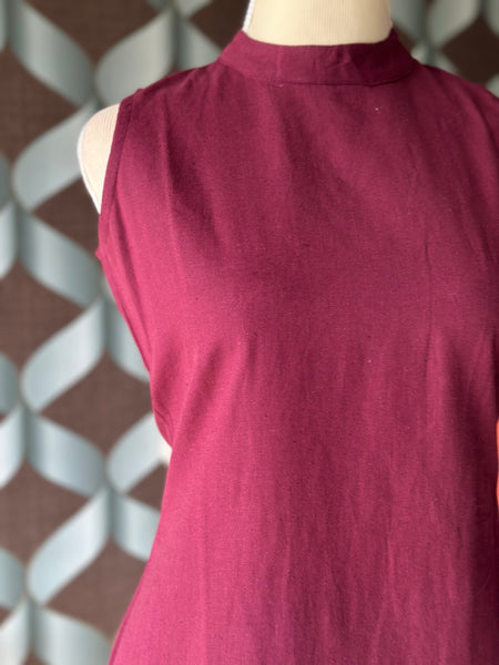 Burgundy Red Halter Neck
