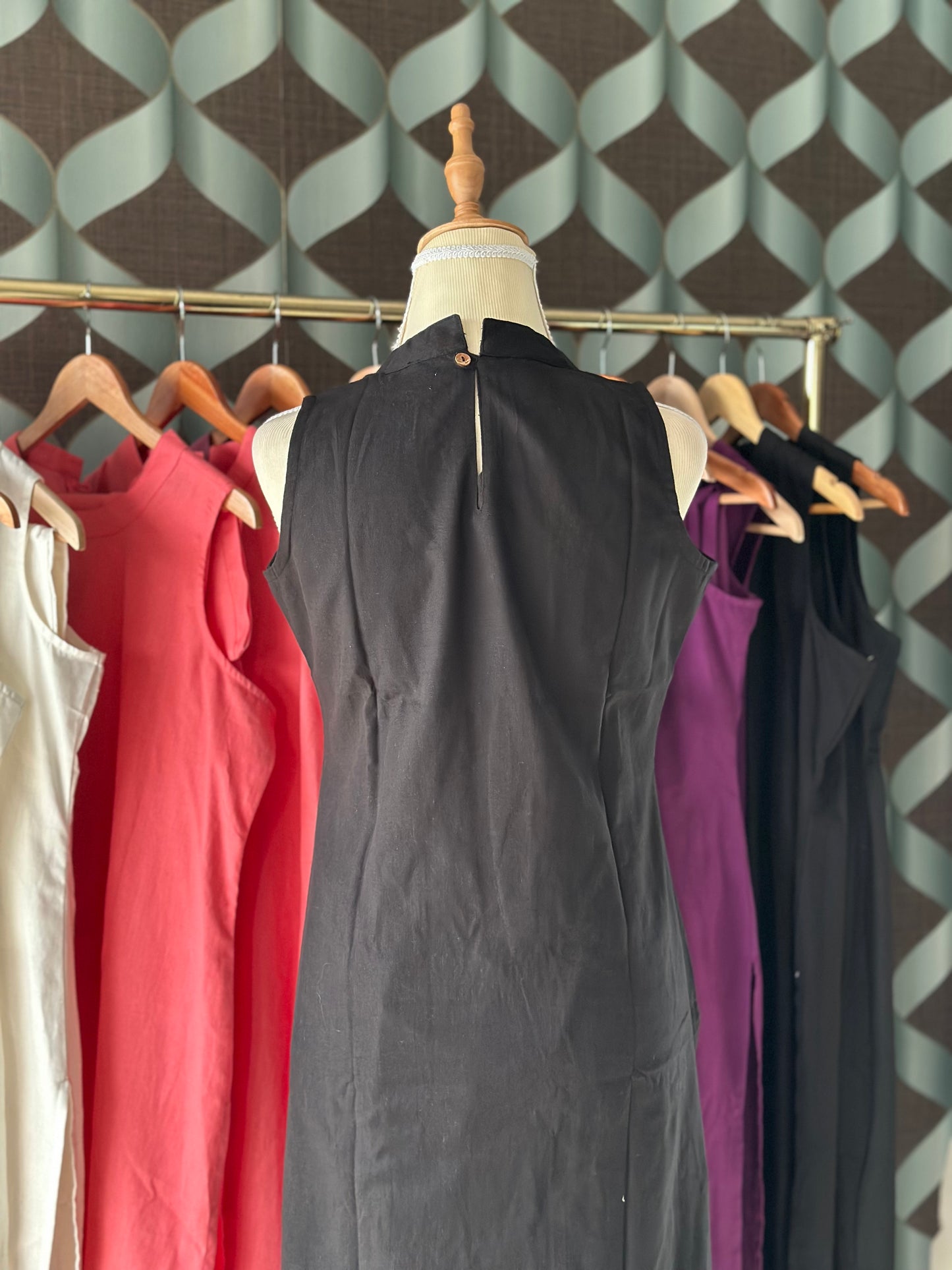 Classic Black Halter Neck Viva Set