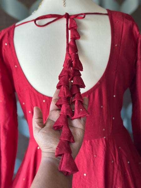 Saffron Red ZAARA Festive Anarkali