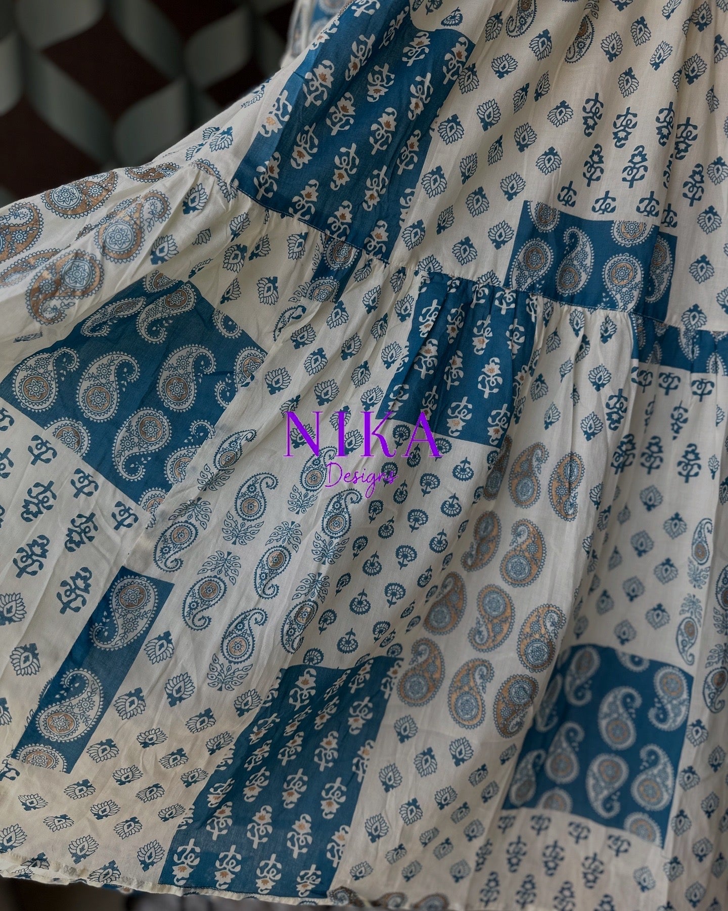 Dove White & Blue Vacation Dress