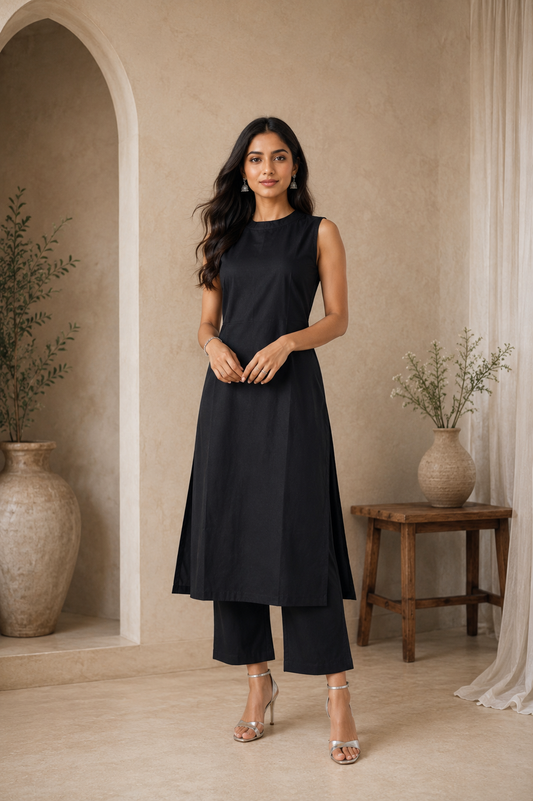 Classic Black Halter Neck Viva Set