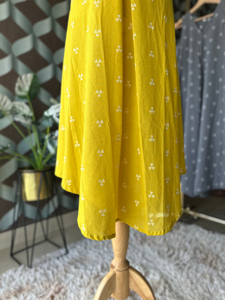 Leyla Yellow A-Line Top