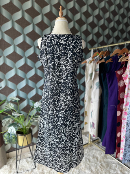 Black&White Floral Kurta