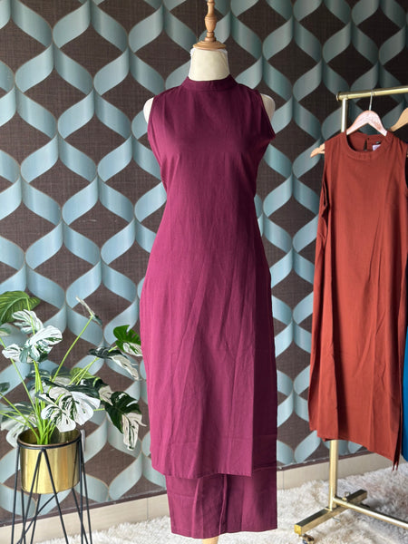 Burgundy Red Halter Neck