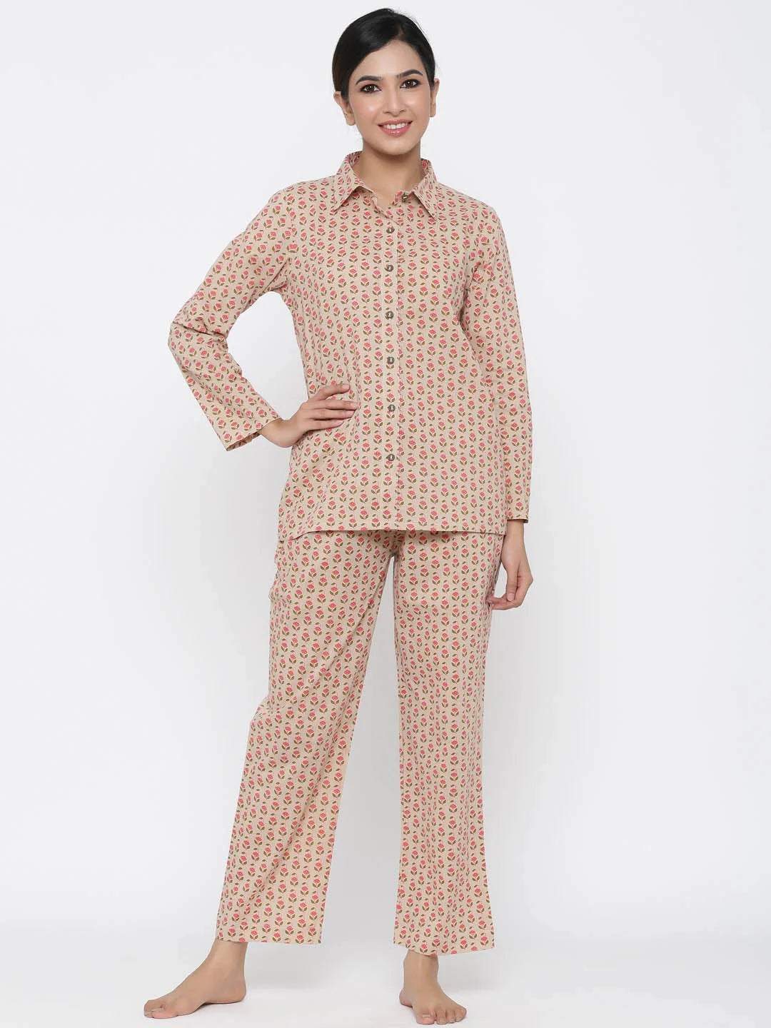 Pastel Brown Lounge Wear Set