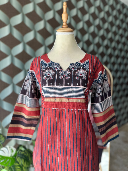 Red Jaipur Suit Set