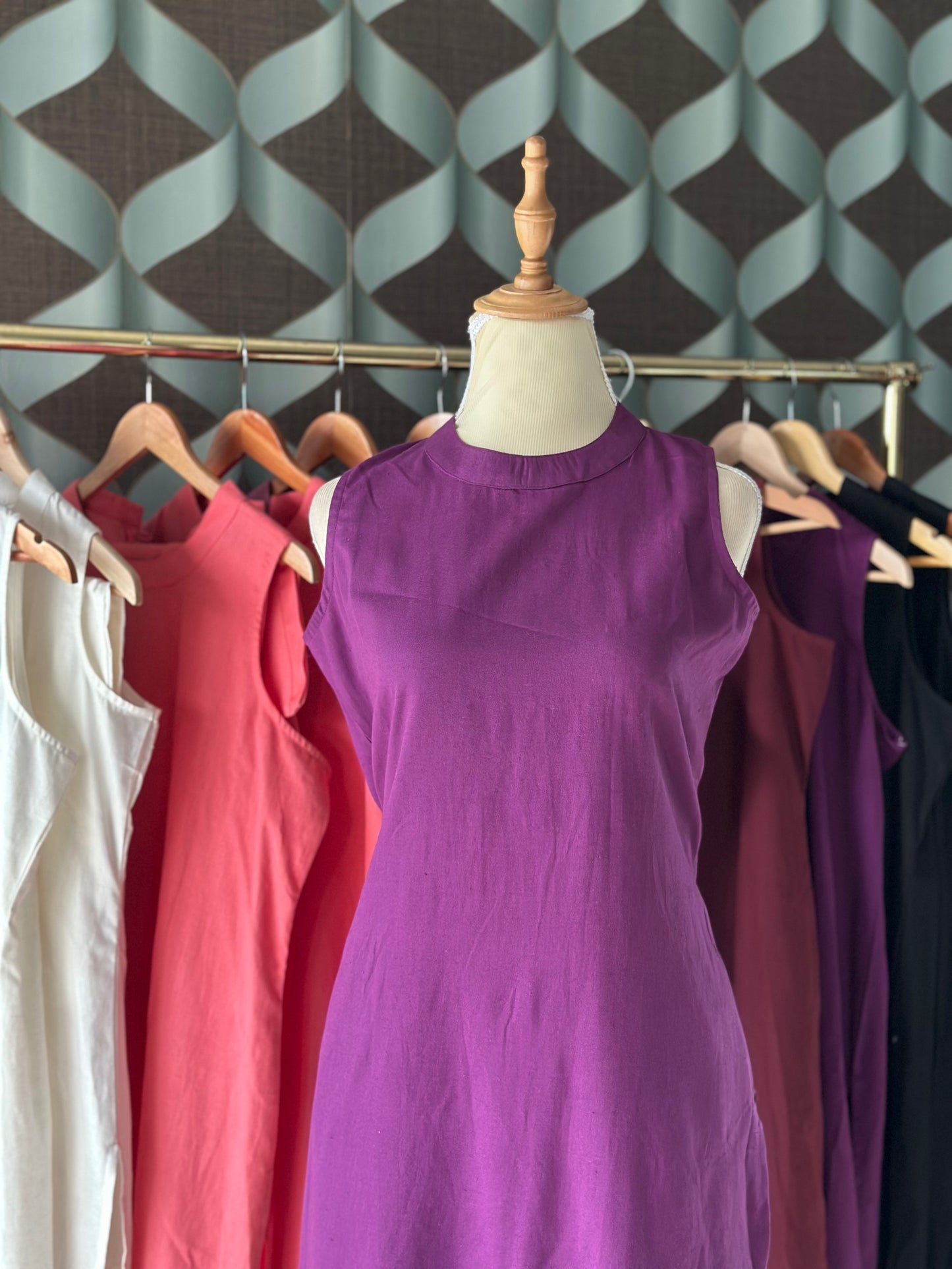 Royal Purple Halter Neck Viva Set