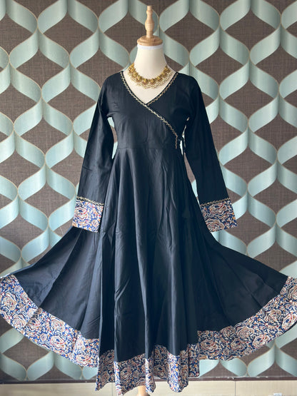 Classic Black Kalamkari Anarkali