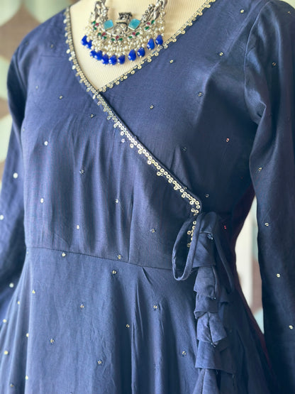 Navy Blue ZAARA Festive Anarkali