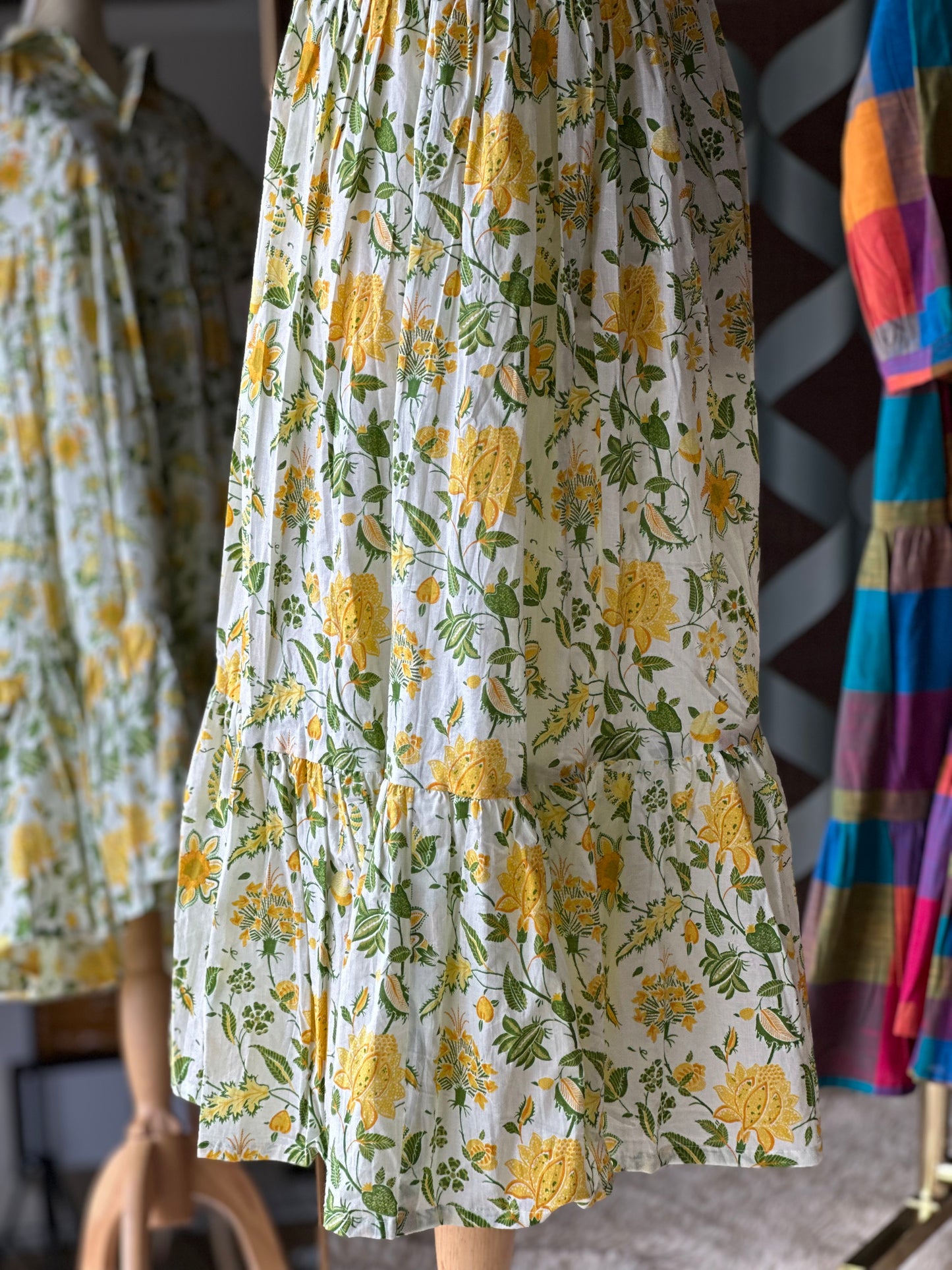 Floral Dove Summer Midi Dress