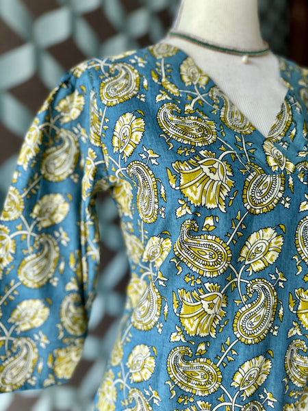 Paisley Teal Blue&Yellow Viva Set