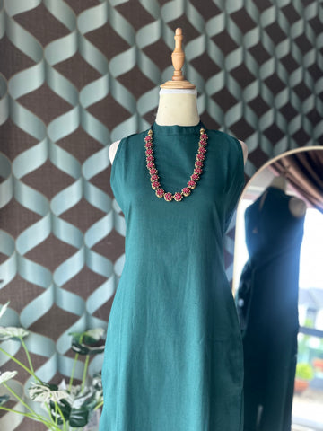Emerald Green Halter Neck Set