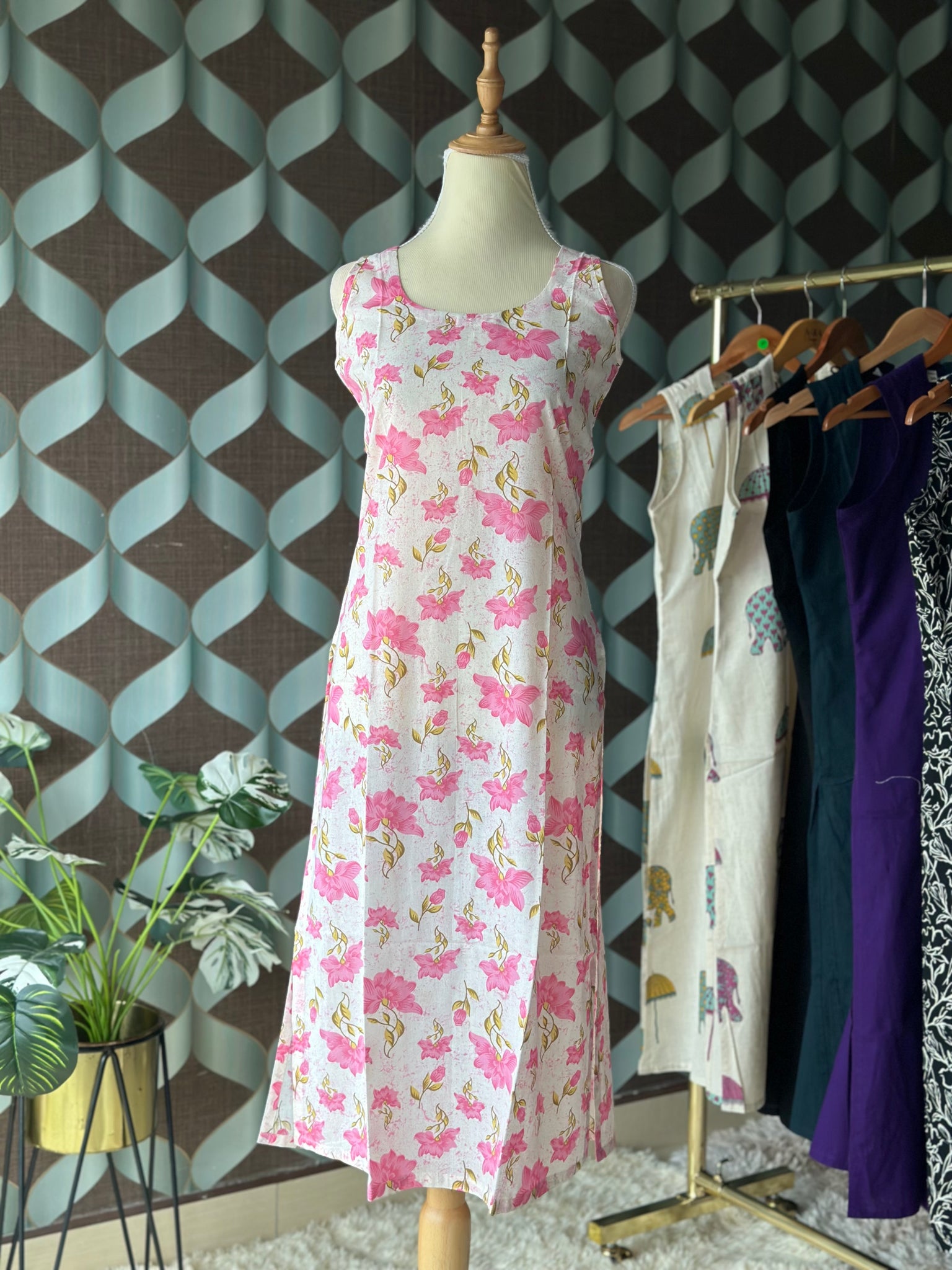 Floral Pink Kurta Top