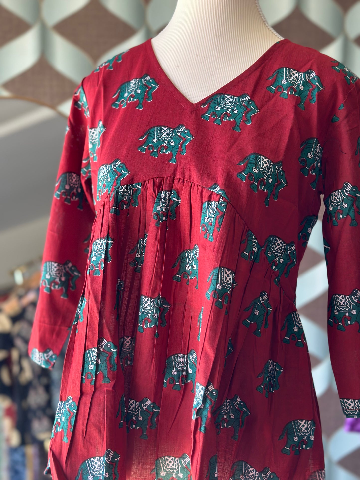 Red Elephant Top