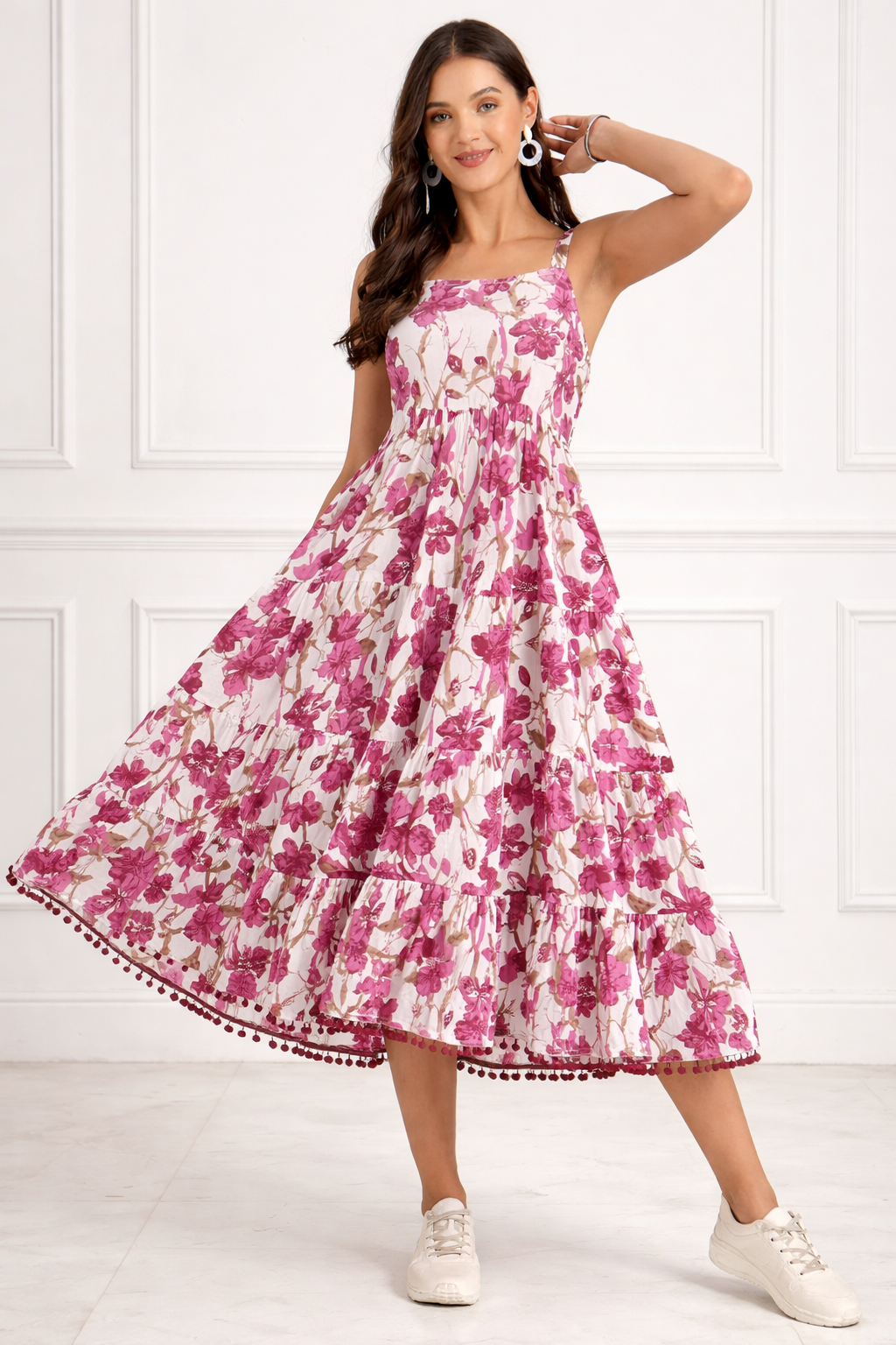 Floral Violet Summer Dress