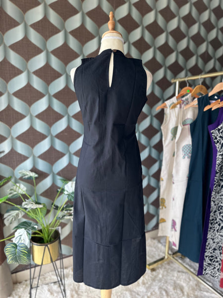 Classic Black Halter Neck Kurta Top