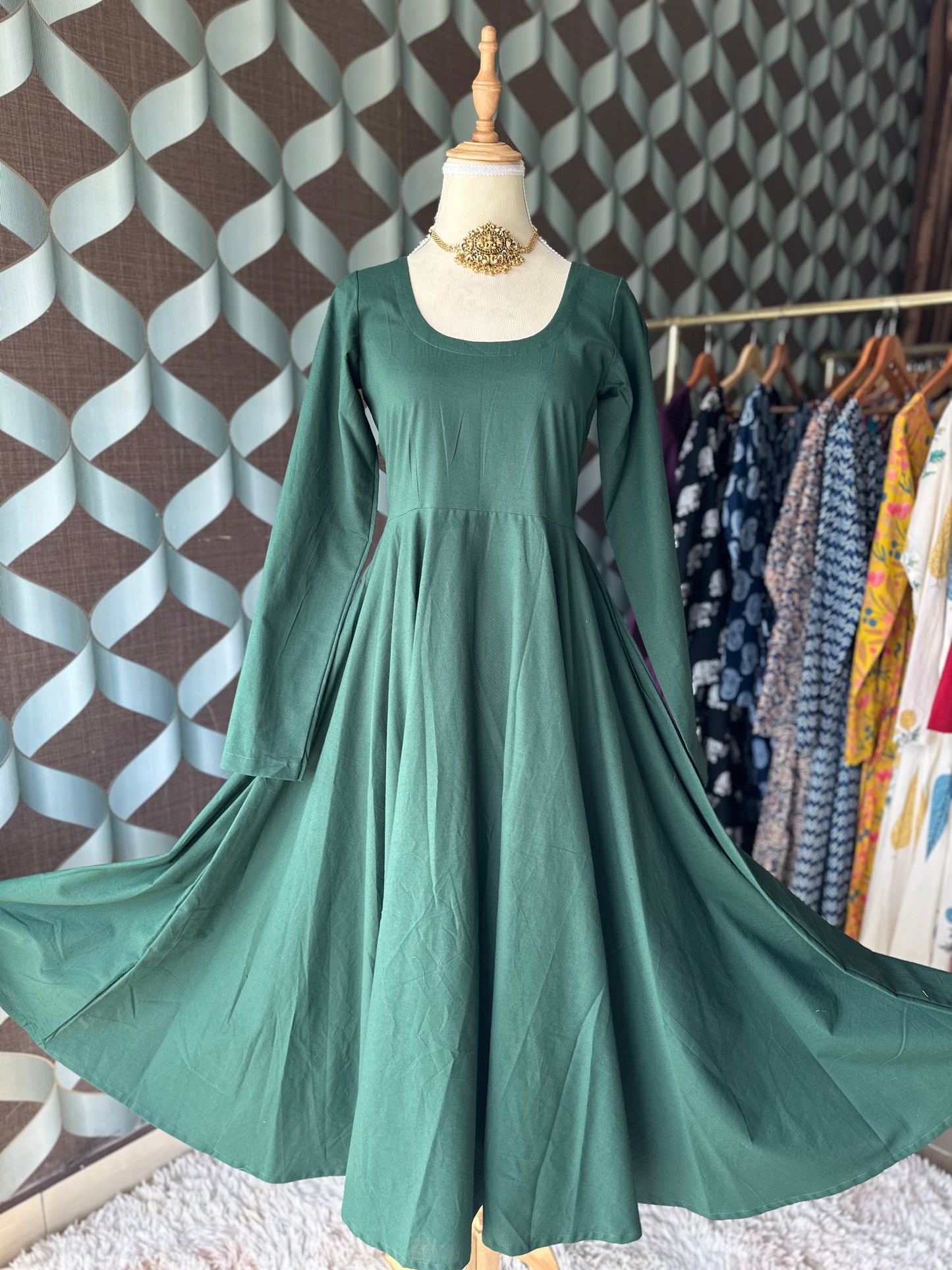 Emerald Green Anarkali