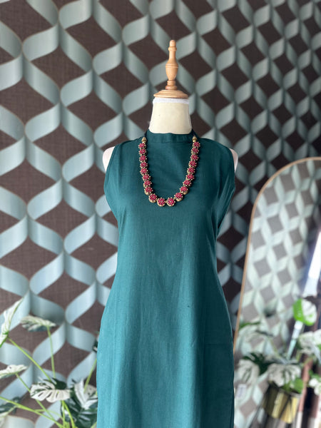 Emerald Green Halter Neck Set