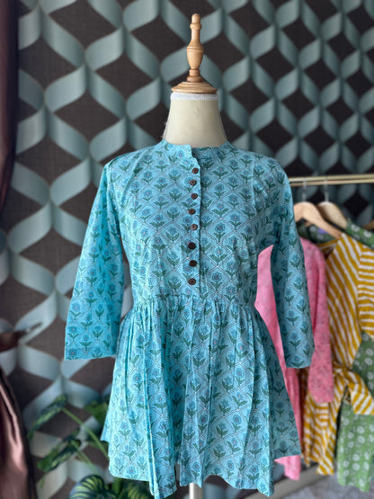 Sky Blue Cotton Top