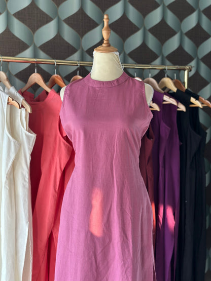 Mauve Pink Halter Neck Viva Set