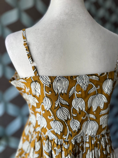 Yellow Tamarai Strap Top