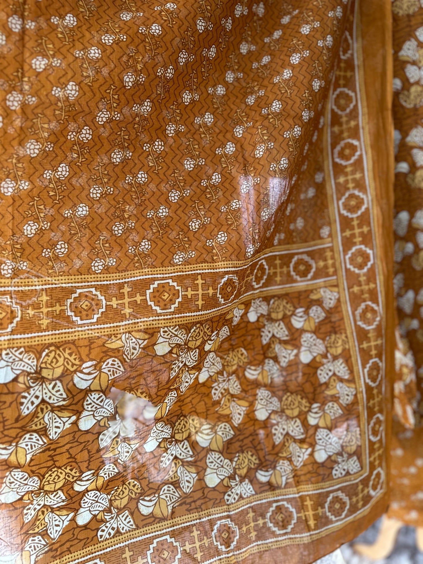 Mustard Yellow Cotton Suit Set