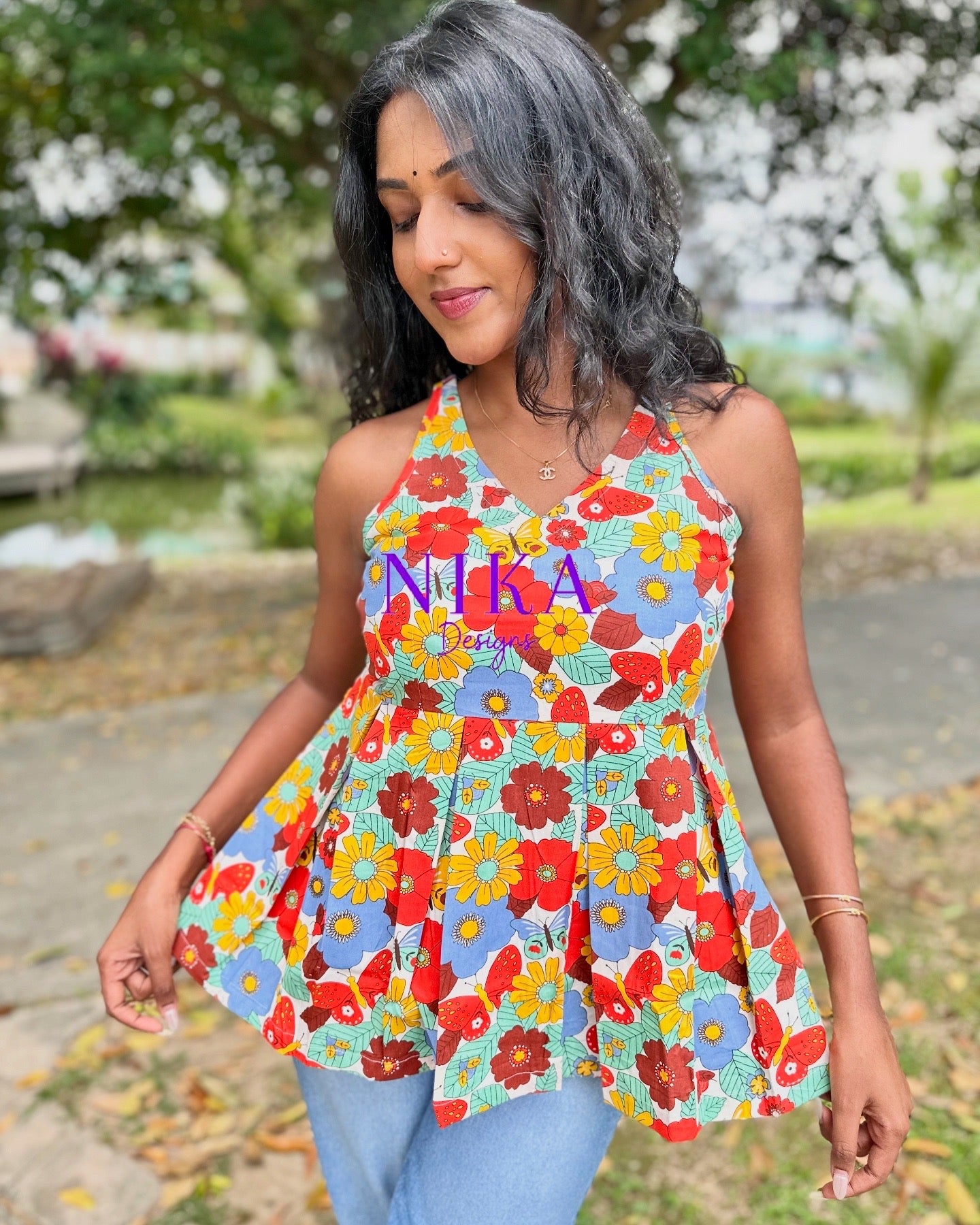 Summer Garden Short Top