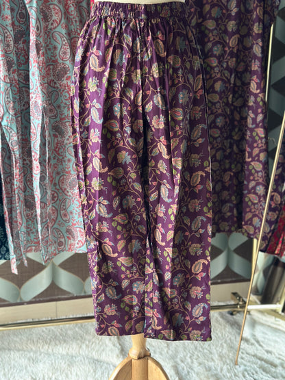 Midnight Purple Floral Halter Neck Viva Set