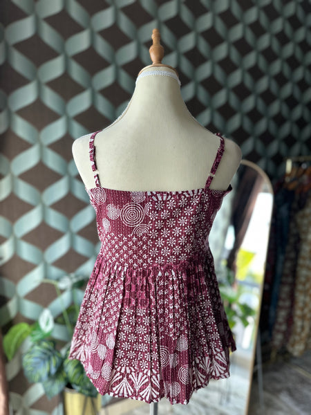 Rose Purple Butta Strap Top