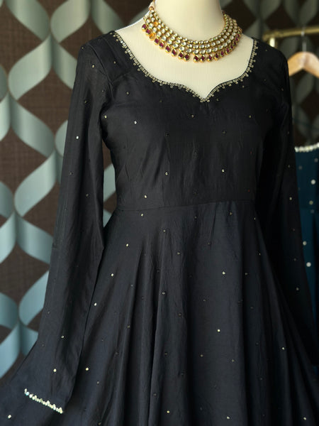 Classic Black ZAARA Festive Anarkali