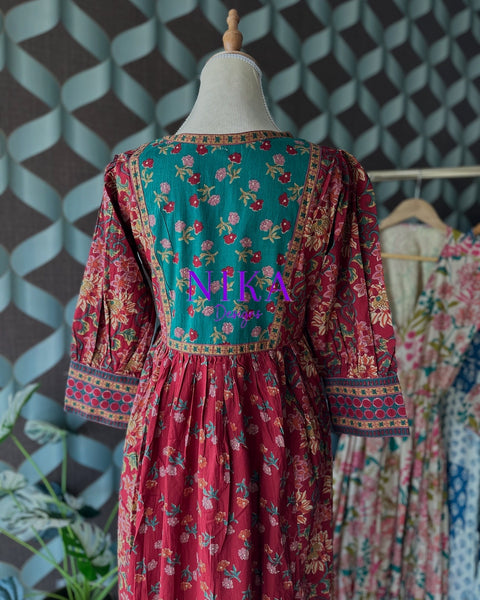 Red Ethnic Motif Dress