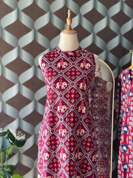 Rangoli Elephant Halter Neck Viva Set