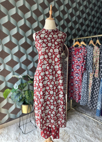Red Tamarai Halter Neck Viva Set