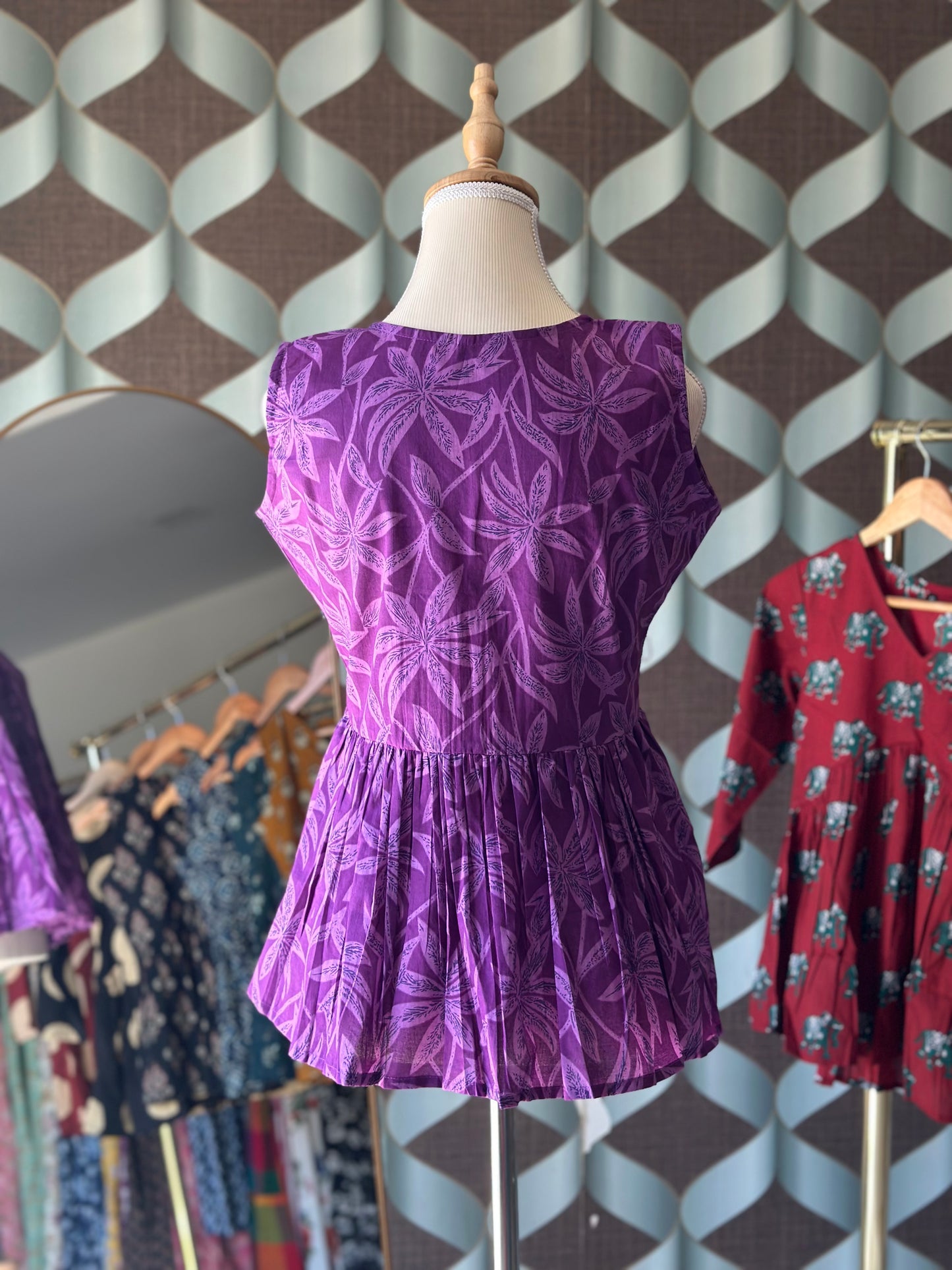 Purple Floral Top
