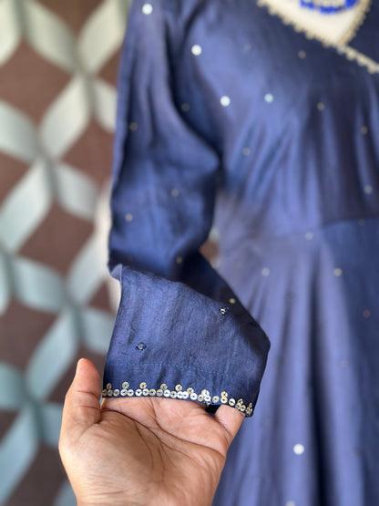 Navy Blue ZAARA Festive Anarkali