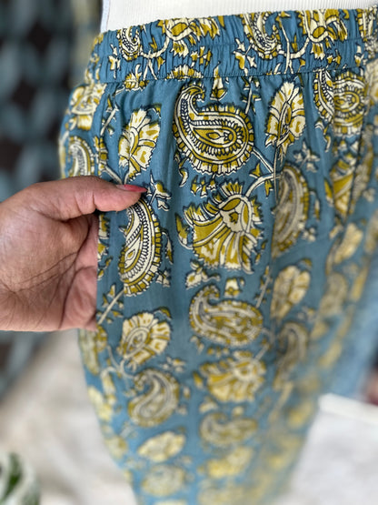 Paisley Teal Blue&Yellow Viva Set