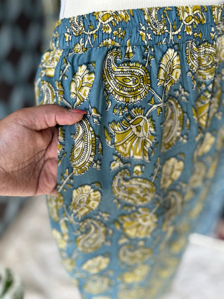 Paisley Teal Blue&Yellow Viva Set