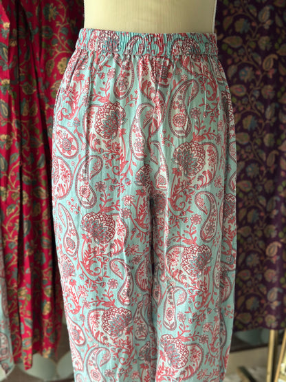 Pastel Mint Blue Halter Neck Viva Set